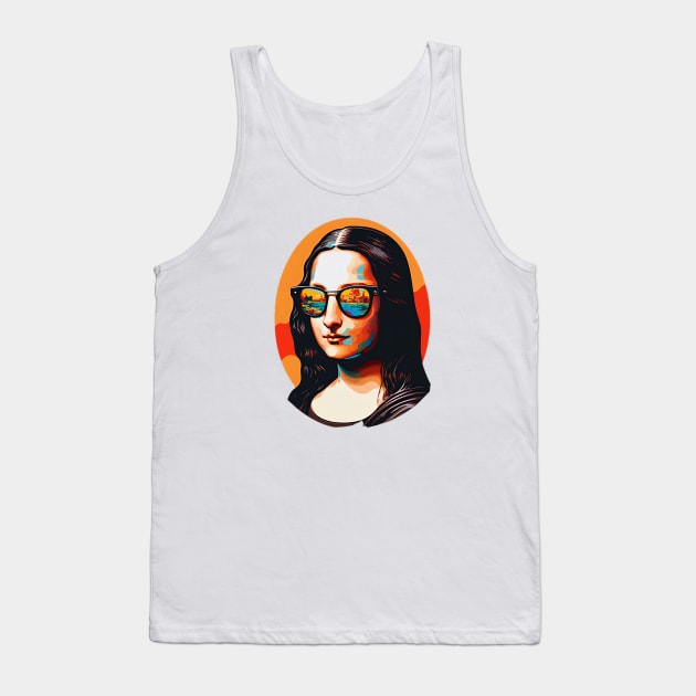 Mona Shades: The Coolest Lisa in Town Tank Top by zoocostudio